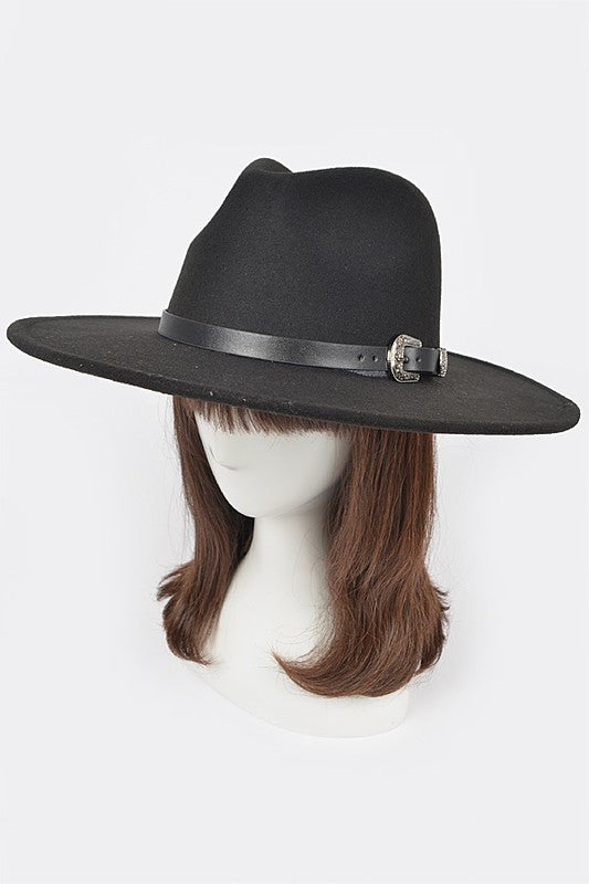 Belted Fedora Hat