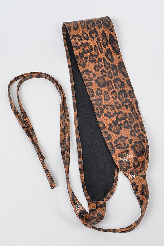 Leopard Wrap Belt