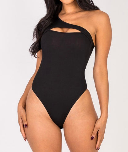 Cut out One Shoulder Bodysuit