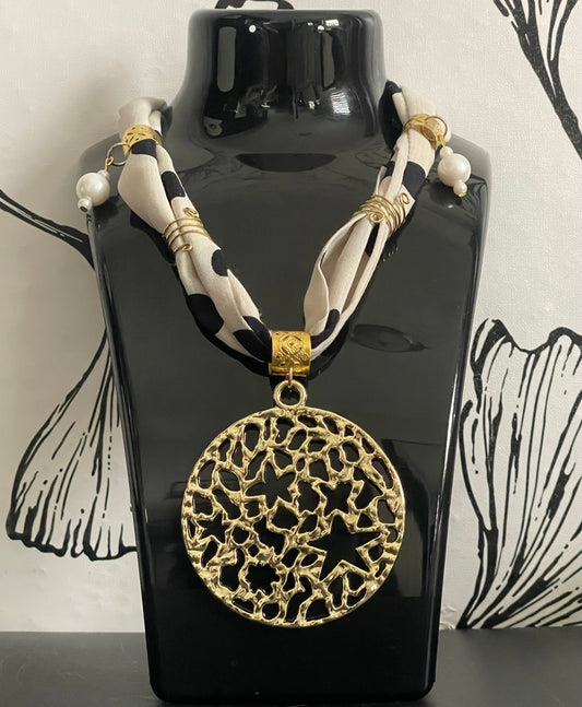 Collar Tela Polka Dot
