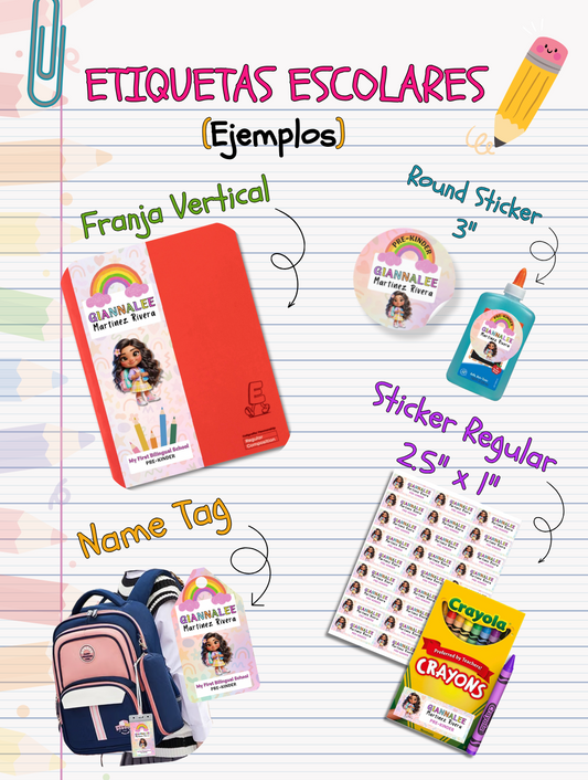 Etiquetas Escolares